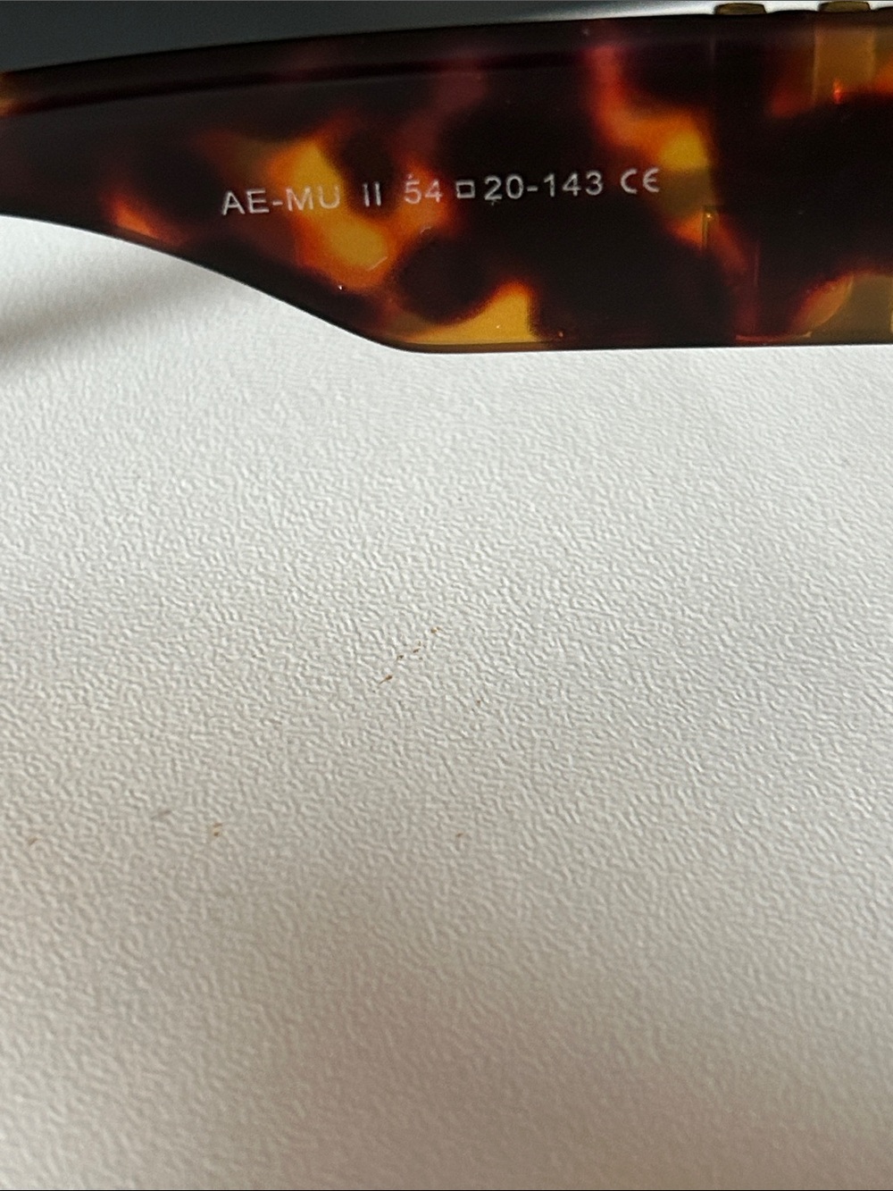 “ Miu Miu” Tortoiseshell Rectangular Sunglasses with Gold Accents - Picture 6 of 9